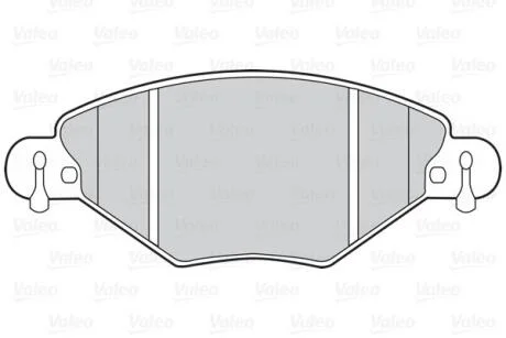 Гальмівні колодки дискові CITROEN C5 "1,6-2,0 "F "01-08 Valeo 302022