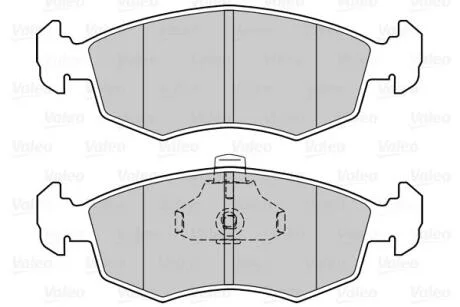 Гальмівні колодки дискові FIAT Doblo "1,2-1,9 "F "01>> Valeo 302023