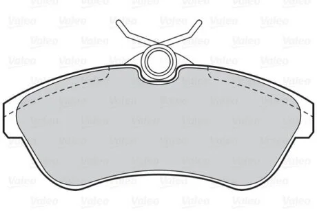 Комплект гальмівних накладок, дискове гальмо Valeo 302032