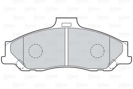 Комплект гальмівних накладок, дискове гальмо Valeo 302060