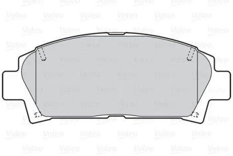 Комплект гальмівних накладок, дискове гальмо Valeo 302065