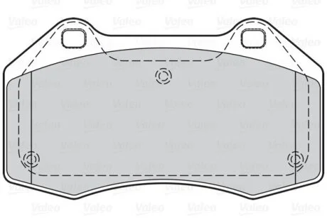 Комплект гальмівних накладок, дискове гальмо Valeo 302072