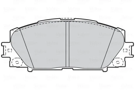 Комплект гальмівних накладок, дискове гальмо Valeo 302076