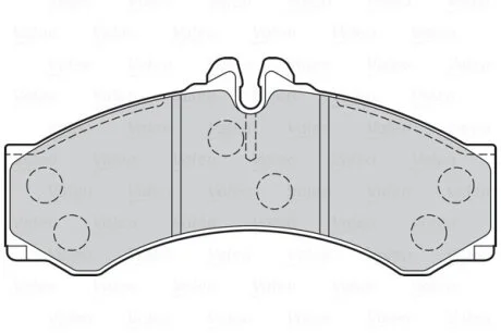 Комплект гальмівних накладок, дискове гальмо Valeo 302089