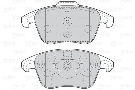 Комплект гальмівних накладок, дискове гальмо Valeo 302099