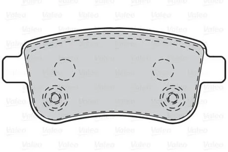 Гальмівні колодки дискові RENAULT Fluence/GrandScenic/Megane/Scenic "1,2-2,0 "R "08>> Valeo 302101