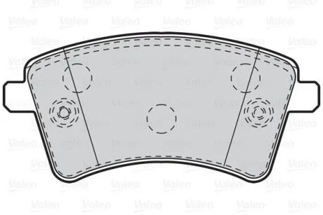 Гальмівні колодки дискові MERCEDES/RENAULT Citan/Kangoo "1,2-1,6 "F "08>> Valeo 302108