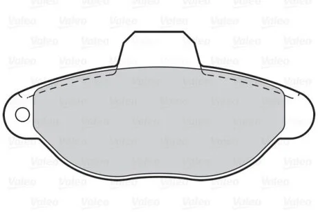 Комплект гальмівних накладок, дискове гальмо Valeo 302110