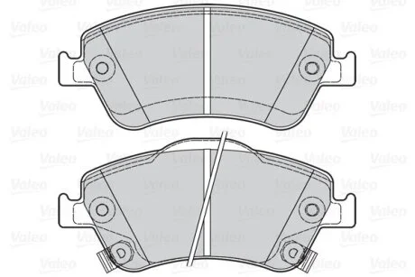 Комплект гальмівних накладок, дискове гальмо Valeo 302115
