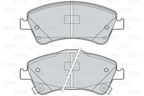 Комплект гальмівних накладок, дискове гальмо Valeo 302125