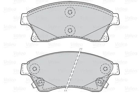Гальмівні колодки дискові CHEVROLET/OPEL Aveo/Cruze/AstraJ "1,3-2,0 "F "12>> Valeo 302130