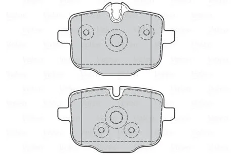 Комплект гальмівних накладок, дискове гальмо Valeo 302137
