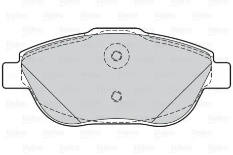 Комплект гальмівних накладок, дискове гальмо Valeo 302148