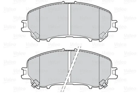Комплект гальмівних накладок, дискове гальмо Valeo 302164