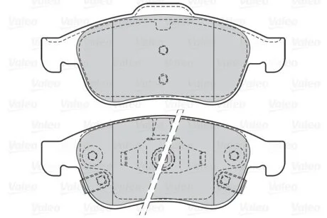 Комплект гальмівних накладок, дискове гальмо Valeo 302207