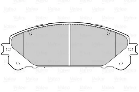Комплект гальмівних накладок, дискове гальмо Valeo 302224