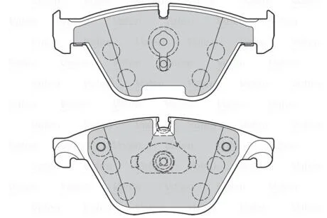 Гальмівні колодки дискові BMW 5/6/7 "F "04-18 Valeo 302273