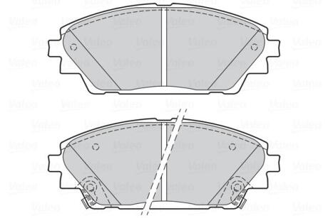 Гальмівні колодки дискові MAZDA CX-3/Mazda 3 "1,5-2,0 "F "08>> Valeo 302285