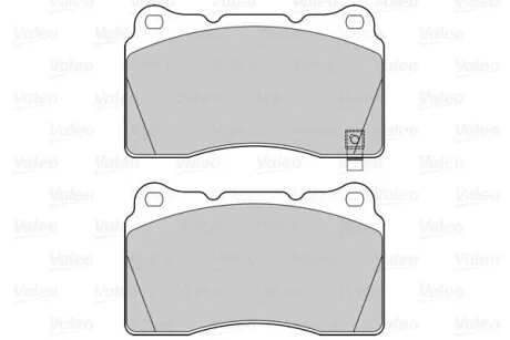 Комплект гальмівних накладок, дискове гальмо Valeo 302295