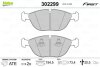 Комплект гальмівних накладок, дискове гальмо Valeo 302299 (фото 2)