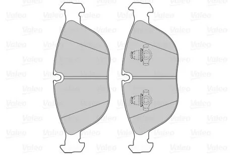 Комплект гальмівних накладок, дискове гальмо Valeo 302299