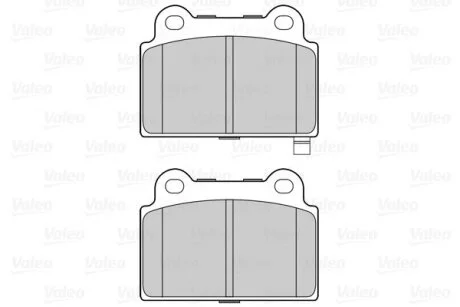 Комплект гальмівних накладок, дискове гальмо Valeo 302304
