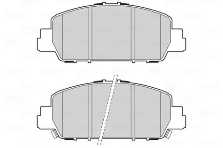 Комплект гальмівних накладок, дискове гальмо Valeo 302315