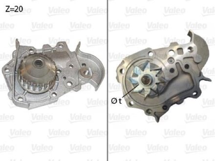 Насос водяной RENAULT LOGAN/MEGANE/CLIO 98- 1.4/1.6 Valeo 506573