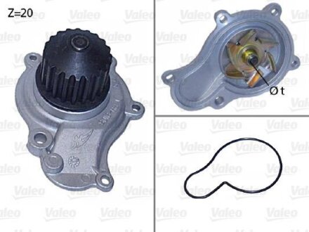 Помпа CHRYSLER GRAND VOYAGER 04- Valeo 506605