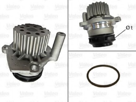 Водяной насос SKODA 2,0 TDI 09- Valeo 506974