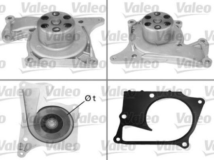 Помпа води Renault Kangoo/Clio/Duster/Laguna/Megane/Nissan Qashqai/Juke/MB 1.5dCi 09-(без прокладки) Valeo 506993