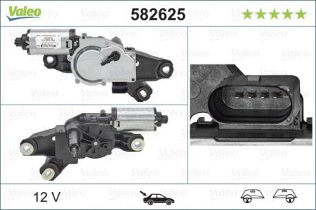 Двигатель стеклоочистителя Valeo 582625