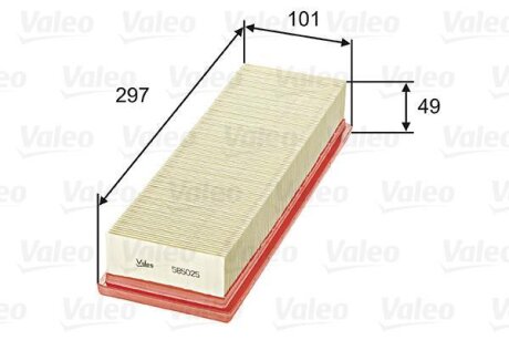 Повітряний фільтр Valeo 585025