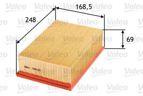 Повітряний фільтр Valeo 585045