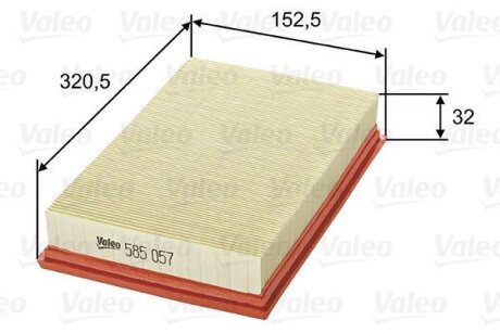 Повітряний фільтр Valeo 585057