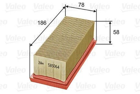 Повітряний фільтр Valeo 585064