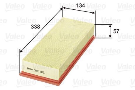 Повітряний фільтр Valeo 585108