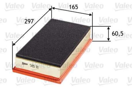 Повітряний фільтр Valeo 585111