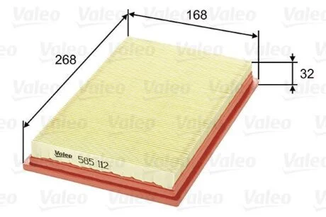 Повітряний фільтр Valeo 585112