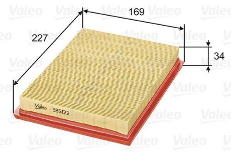 Повітряний фільтр Valeo 585122