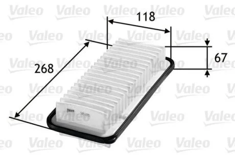 Повітряний фільтр Valeo 585125
