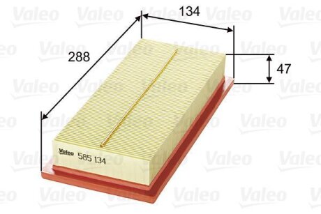 Повітряний фільтр Valeo 585134