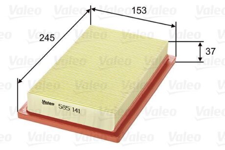 Повітряний фільтр Valeo 585141