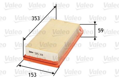 Повітряний фільтр Valeo 585144