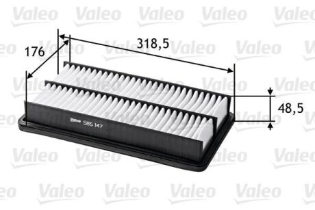 Повітряний фільтр Valeo 585147