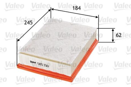 Повітряний фільтр Valeo 585150