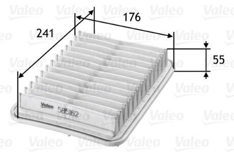Воздушный фильтр Valeo 585162