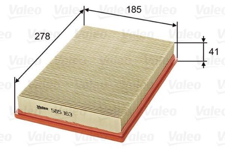 Повітряний фільтр Valeo 585163