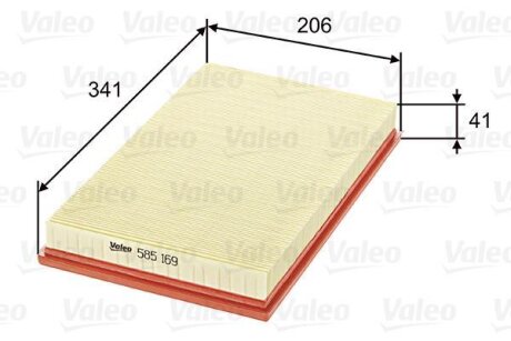 Повітряний фільтр Valeo 585169