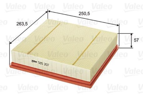 Фільтр повітря Valeo 585207